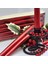 10 Pcs Chrıstmas Candle Metallıc Brıght Red Candlestıck 10 Adet Kırmızı Şamdan Mumu Yılbaşı Mumları 3