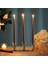 Chrıstmas Candle Metallıc Brıght Rose Gold Candlestıck 10 Adet Rose Gold Şamdan Mumu Yılbaşı Mumları 3