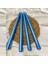10 Pcs Vıp Chrıstmas Candle Metallıc Brıght Blue Candlestıck 10ADET Mavi Şamdan Mumu Yılbaşı Mumları 1