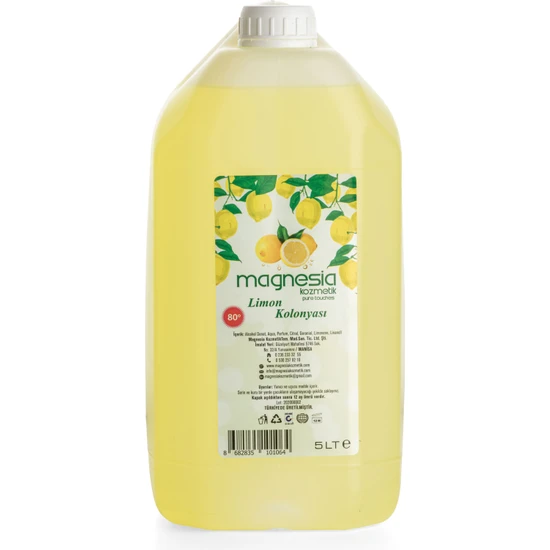 Magnesia Özel Seri 80C Limon Kolonyası 5lt.