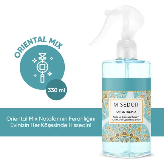 Misedor Oriental Mix Oda Kokusu ve Çamaşır Parfümü 330 ml