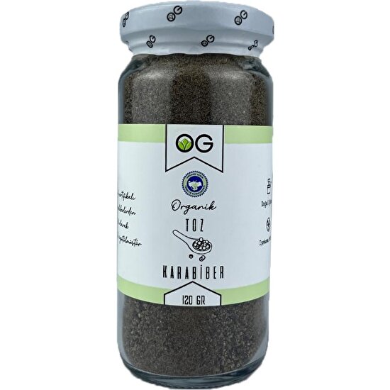 OG natural Organik Toz Karabiber 120 gr