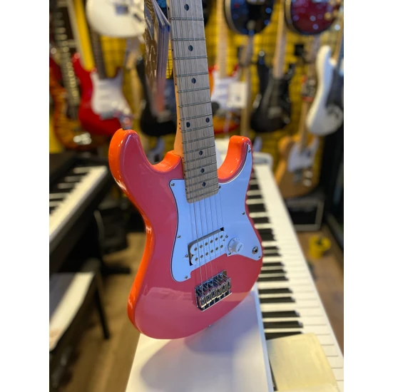 3M Music Pembe Çocuk Elektro Gitar 1/2 Ölçü