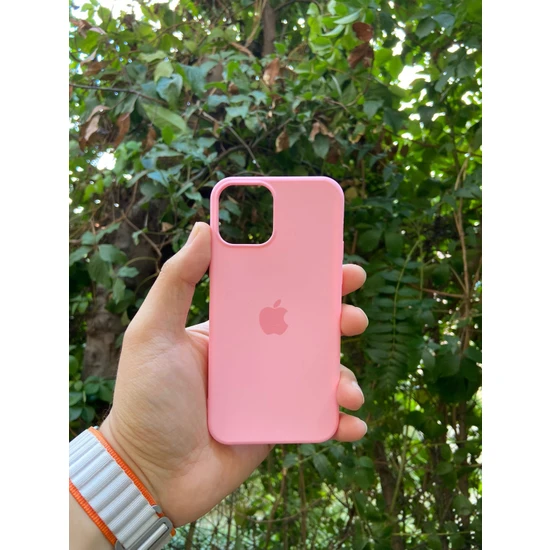 Meri Case Apple iPhone 12 Uyumlu Logolu Içi Kadife Lansman Kılıf Arka Kapak