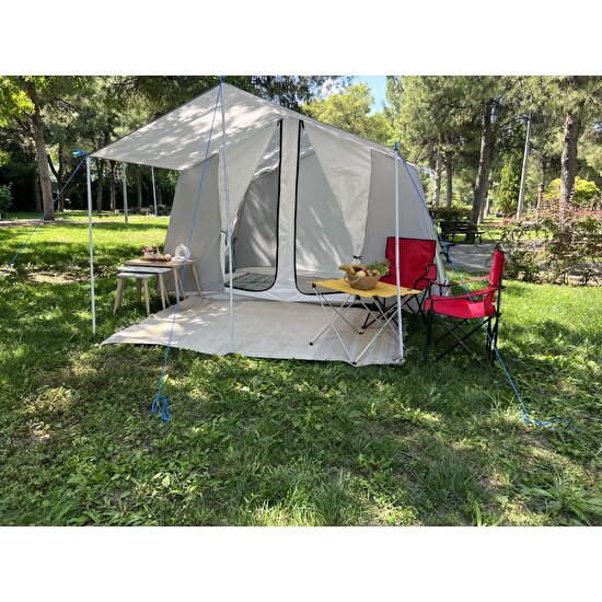 yamaç çadır Kalite Kapıda ve Pencerede Sineklikli Ara Bölmeli (Ara Bölme Dahil) Soba Kurulabilen Kamp Çadırı