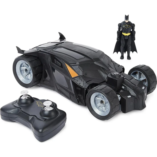 Dc Comics, Batman Batmobile Uzaktan Kumandalı Araba, 4 Inç Batman Figürü ile Sürmesi Kolay, 4 Yaş ve Üzeri Kız ve Erkek Çocuklar Için Çocuk Oyuncakları