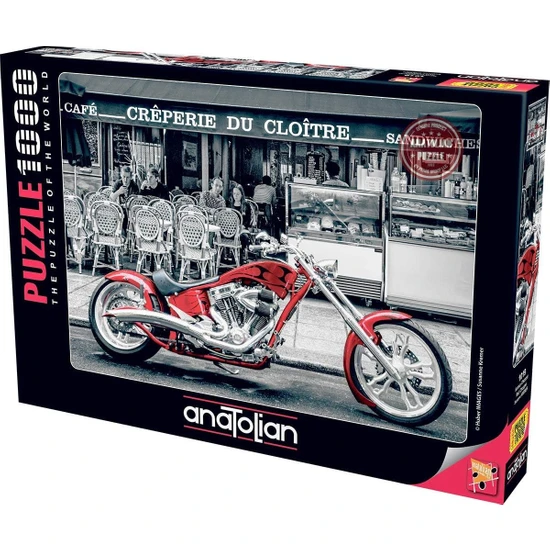 1000 Parça Puzzle : Kırmızı Chopper