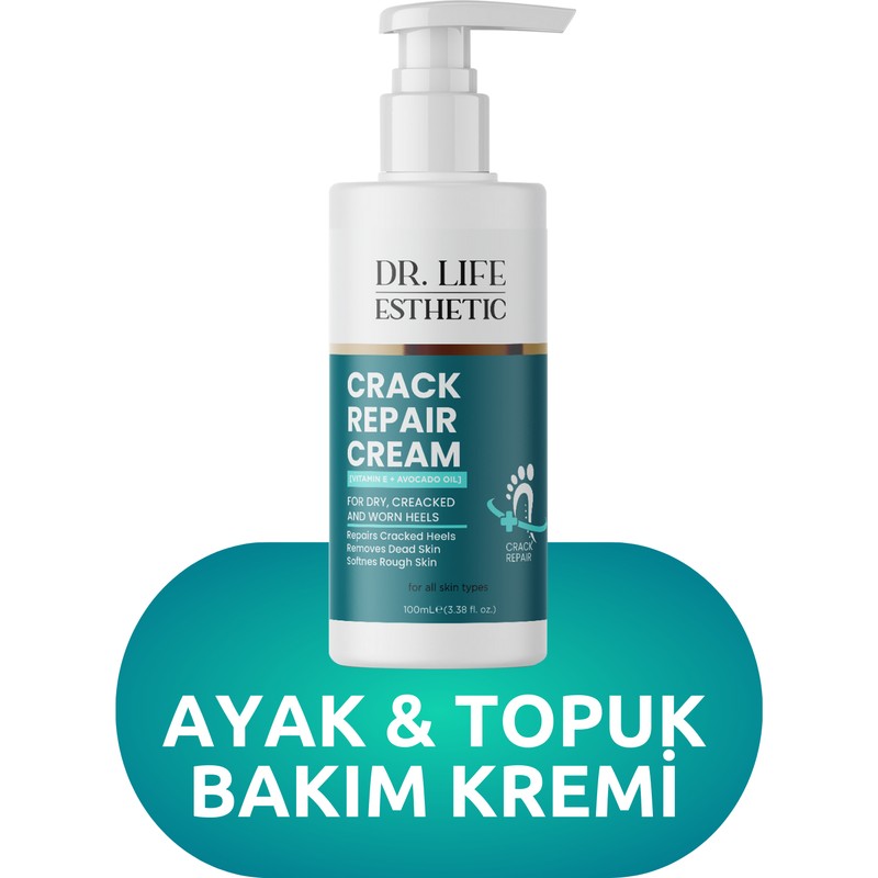 Dr. Life Esthetic Çatlak Onarıcı Ayak ve Topuk Kremi Crack Repair Cream 100 ml