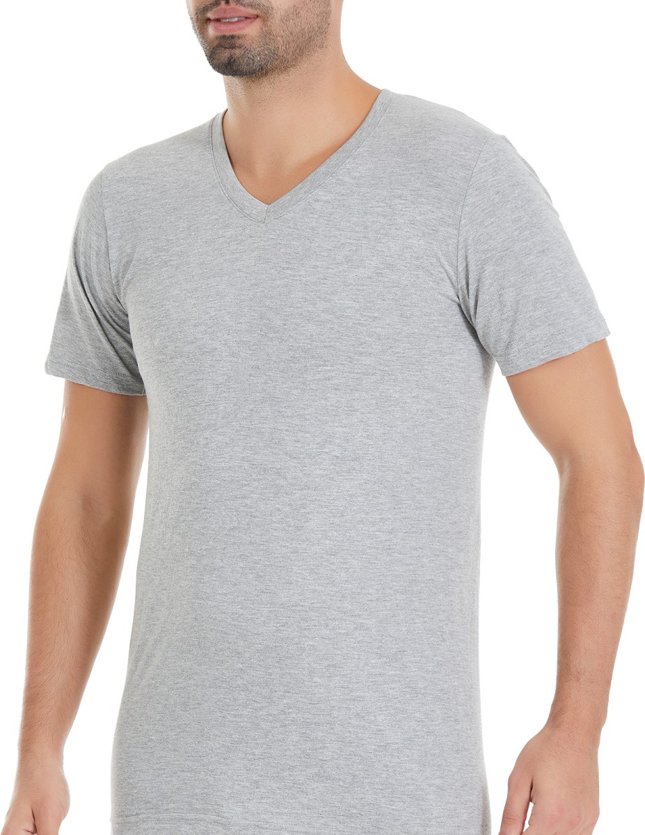 Yıldız Çamaşır Yıldız 3'lü Erkek Süprem Penye V Yaka T-Shirt Q23