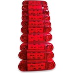 Ahmet Otomotiv Tombul Parmak LED 9 Ledli Kırmızı 10 Adet 12/24V  Yüksek Parlaklık ve Dayanıklılık