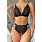 Bella Notte -     Siyah Seksi Özel Bölgesi Açik Tül Sütyen Takim 16032