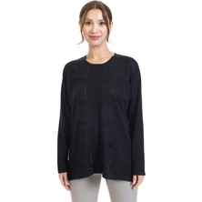 Mutlu City Yüksek Kalite Kadın Orta Yaş ve Üzeri Taş Işlemeli Triko Örgü Likralı Anne Bluz Kazak 23912