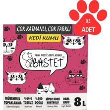 Natural Bastet Tozsuz Premium Kedi Kumu 3 Adet 8 Lt