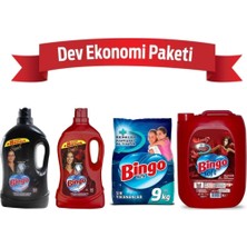 Bingo Matik 9 kg 1 Adet + 3lt 2 Adet Sıvı Deterjan + 5 Lt Lovely Yumuşatıcı