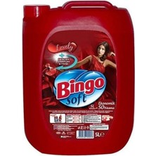 Bingo Matik 9 kg 1 Adet + 3lt 2 Adet Sıvı Deterjan + 5 Lt Lovely Yumuşatıcı