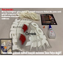 Michelin Scooter Lastik Yazısı lastik Sticker 8Adet tüm 10-14inç lastiğe uygun