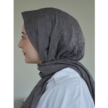 Saga Bambu Kraş Şal Gri