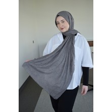 Saga Bambu Kraş Şal Gri