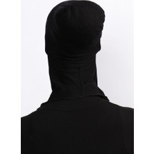 Gül Eşarp Eyüpsultan Kadın Tesettür Siyah Boyunluklu Bone (8681788060138)
