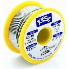 XML Dünyası Kurtel Lehim Teli 200 gr 1,20 mm 60/40