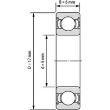 PRC 606 2RS Rulman 6x17x6