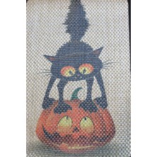 North Whiskers Tırmalama Paspası Halloween 58 x 37 cm