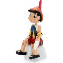 Sam Toys Ahşap El Yapımı Pinokyo Kukla Oyuncak Büyük Boy