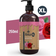 Rekze Büyük Boy Gül Aromalı Afrodizya K Etkili Vücut Aromaterapi Masaj Yağı 250 ml