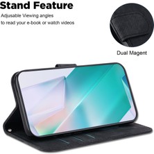 4U Sky Xiaomi Için Poco X5 5g/redmi Note 12 5g (Çin)/(Hindistan)/(Global) Cüzdan Telefon Kılıfı Güzel Tiger Presint Anti-Drop Deri Kapak Black (Yurt Dışından)