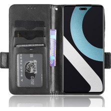 4U Sky Xiaomi 13 Lite/civi 2 5g Deri Telefon Cüzdan Kılıfı Baskılı Üçgen Desen Standı Akıllı Telefon Kapak Black (Yurt Dışından)