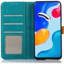 4U Sky Buzağı Dokusu Xiaomi Için Telefon Kılıfı Poco C55 4g/redmı 11A 4G/12C 4g Stand Cüzdan Telefon Kapak Işık Yeşil (Yurt Dışından)