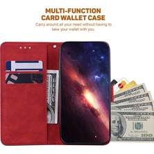 4U Sky Xiaomi Için Redmi Note 12S 4g Geometri Basılı Baskılı Düşüş Koşullu Pu Deri Cüzdan Stand Telefon Mobile Case-Red (Yurt Dışından)