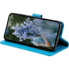 4U Sky Xiaomi Poco F5 Pro 5g/redmi K60 Pro 5G/K60 5g Cep Telefonu Kabuğu Baskılı Mandala Çiçek Desen Cüzdan Stand Telefon Kılıf Mavisi (Yurt Dışından)