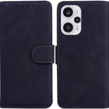 4U Sky Xiaomi Redmi Için Cüzdan Kılıfı Not 12 Turbo/poco F5 5g, Stand Pu Deri Telefon Kapağı Black (Yurt Dışından)