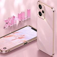 4U Sky Xiaomi Redmi Için Xinli Not 12 Turbo/poco F5 5g Hassas Lens Kesim Tpu Telefon Kılıfı Elektrokaplanmış Damla Geçirmez Kapak Blue (Yurt Dışından)