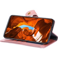 4U Sky Xiaomi Için Redmi Note 12 4g Zipper Cep Deri Telefon Kılıfı Cüzdan Stand Strap-Rose Gold ile Damla Geçirmez Kapak (Yurt Dışından)