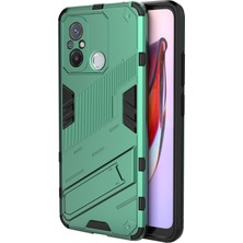 4U Sky Xiaomi Poco C55 4g/redmı 11A 4G/12C Için Kickstand Tpu+Pc Koruyucu Kapak Yeşili (Yurt Dışından)