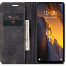 4U Sky Xiaomi Için Poco F5 5g/redmi Note 12 Turbo Pu Deri Cüzdan Telefon Kılıf Stand Akıllı Telefon Kapak Black (Yurt Dışından)