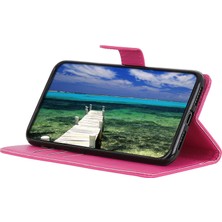 4U Sky Xiaomi Için Poco C55 4g/redmi 11A 4G/12C 4g Litchi Doku Deri Kılıf Cüzdanı Telefon Stand Kapak Çizgisi (Yurt Dışından)