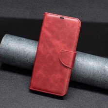 4U Sky Xiaomi Için Poco X5 5g/redmi Note 12 5g (Global)/(Hindistan)/(Çin) Telefon Kılıfı Pu Deri Cüzdan Stand Koruyucu Kapak Strap-Red (Yurt Dışından)