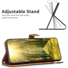 4U Sky Xiaomi Için Redmi Note 12S 4g Stand Kılıf Kot Pus Cülten Pu Deri+Tpu Telefon Kapak Black (Yurt Dışından)