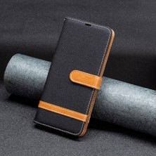 4U Sky Xiaomi Için Redmi Note 12S 4g Stand Kılıf Kot Pus Cülten Pu Deri+Tpu Telefon Kapak Black (Yurt Dışından)