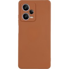 4U Sky Xiaomi Redmi Için Note 12 Pro 5g Kırmızı Dayanıklı Tpu Kasa Fiber Astar Ka Koruyucu Telefon Kapağı-Khaki (Yurt Dışından)