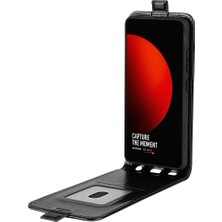 4U Sky Xiaomi 12S Için Ultra 5g Kart Tutucu Çılgın At Dokusu Pu Deri Deri Telefon Kılıfı Dikey Flip Koruyucu Kapak Black (Yurt Dışından)