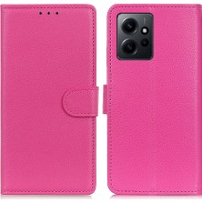 4U Sky Xiaomi Için Redmi Note 12 4g Cep Telefon Kılıfı Cüzdan Stand Litchi Doku Deri Telefon Kapak Çizgisi (Yurt Dışından)