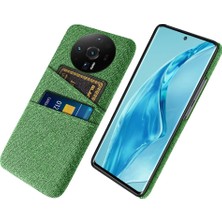 4U Sky Xiaomi 12S Için Ultra 5g Kumaş Doku Çift Kart Yuvalı Anti-Shock Anti-Chop Kılıfı Anti-Fall Cep Telefonu Kapak Yeşil (Yurt Dışından)