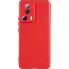 4U Sky Xiaomi Için Cep Telefonu Kılıfı 13 Lite/civi 2 5g, Çizgiye Dönüş Mat Yumuşak Tpu Telefon Kapak-Kırmızı (Yurt Dışından)