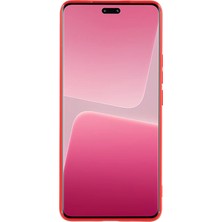 4U Sky Xiaomi Için Cep Telefonu Kılıfı 13 Lite/civi 2 5g, Çizgiye Dönüş Mat Yumuşak Tpu Telefon Kapak-Kırmızı (Yurt Dışından)