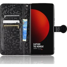 4U Sky Dot Deseni Xiaomi 12S Ultra 5g Için Baskılı Telefon Kapağı, Damla Koruma Pu Deri Stand Cüzdan Case-Black (Yurt Dışından)