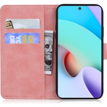 4U Sky Xiaomi Için Cüzdan Stand Kılıfı 13 Lite/civi 2 5g Pu Deri Kaplan Baskılı Şok Geçirmez Telefon Kapak Pembe (Yurt Dışından)